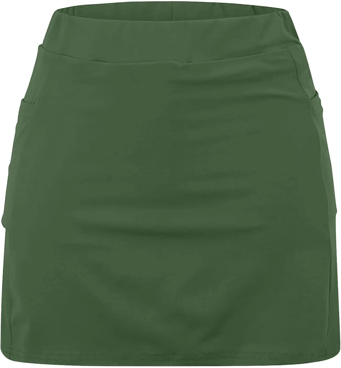 hlysgo Womens Tennis Skort with Shorts High Waisted 2 in 1 Flowy Basic Versatile Skorts Plus Size Workout Athletic Shorts