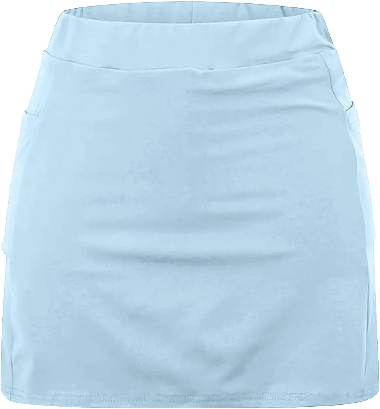 hlysgo Womens Tennis Skort with Shorts High Waisted 2 in 1 Flowy Basic Versatile Skorts Plus Size Workout Athletic Shorts