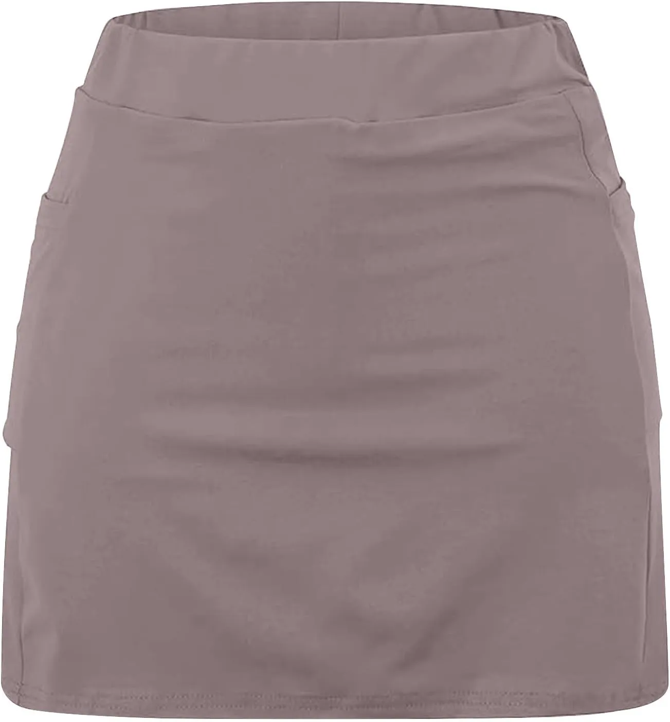 hlysgo Womens Tennis Skort with Shorts High Waisted 2 in 1 Flowy Basic Versatile Skorts Plus Size Workout Athletic Shorts