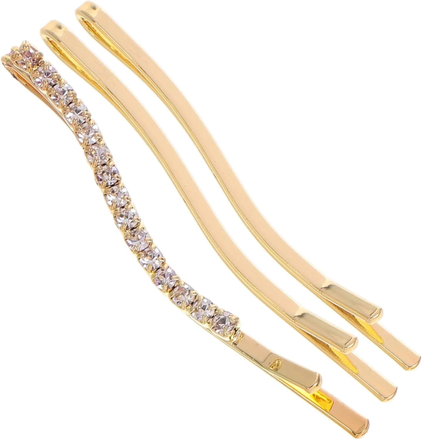Homoyoyo 3pcs Decorative Rhinestone Hair Clips Secure Grip Bobby Pins for Women Versatile Styling Accessories with Sparkling Rhinestones for Updos and Everyday Looks