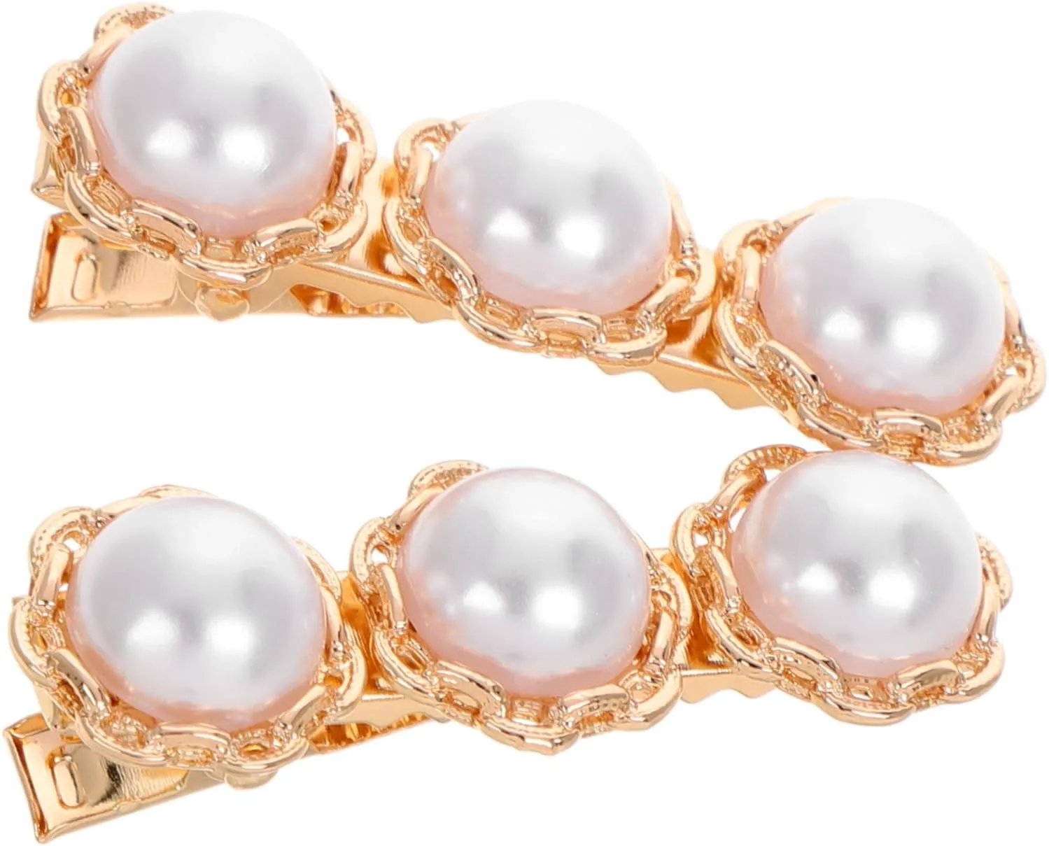 Homoyoyo Vintage Pearl Hair Barrette Duck Hair Clips for Women Chic Side Clip for Any Occasion