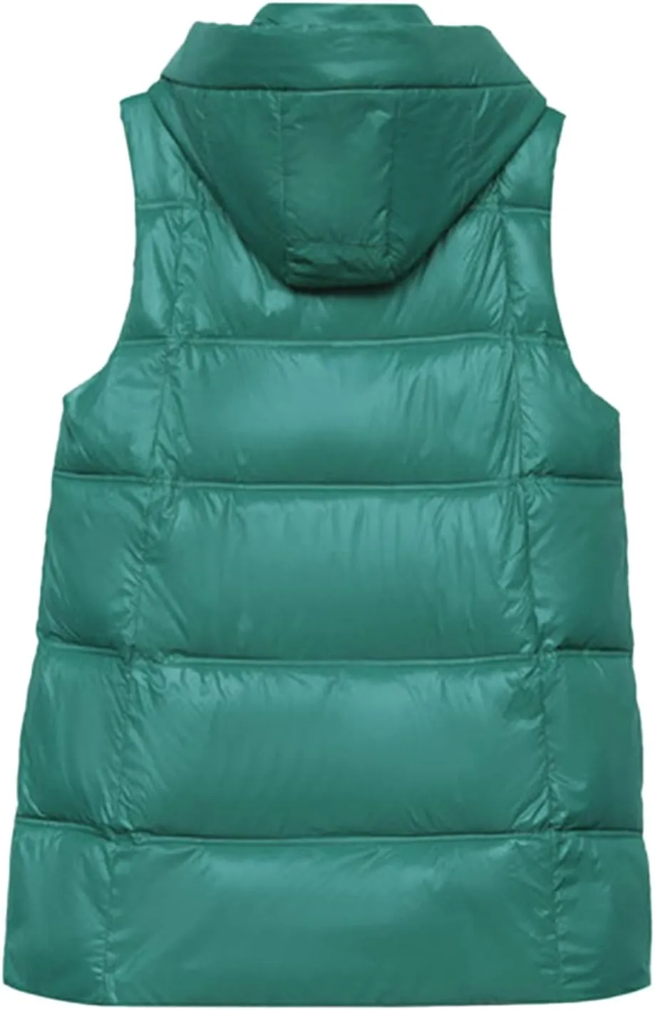 Hot Down Womens Vest Women Quilted Sleeveless Jacket Vest Hooded Thick Long Coat Winter Warm Womens Winter Jacket