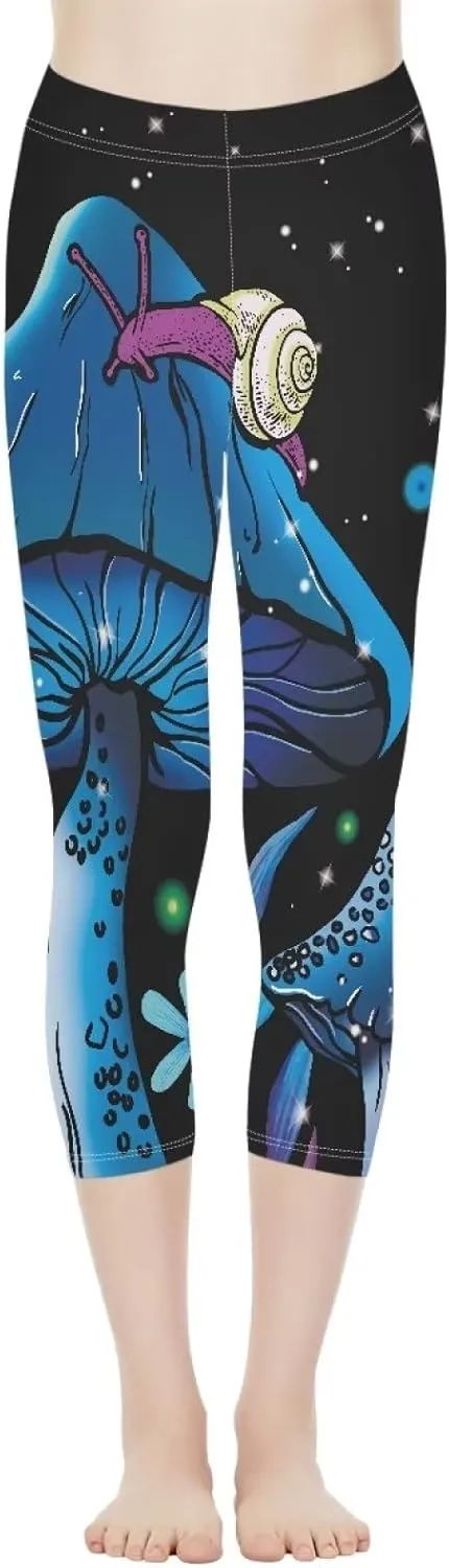 INSTANTARTS Women's Capri Yoga Pants, Stretchy Exercise Sports Pants High Waist Leggings