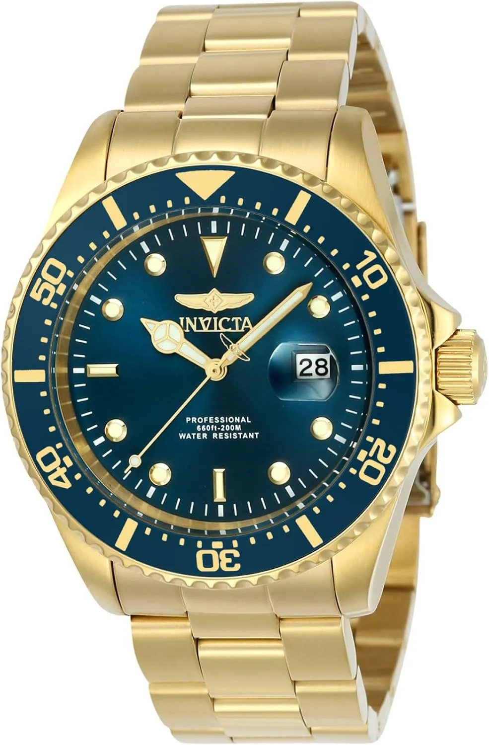 Invicta Men's 23388 Pro Diver Analog Display Quartz Gold Watch