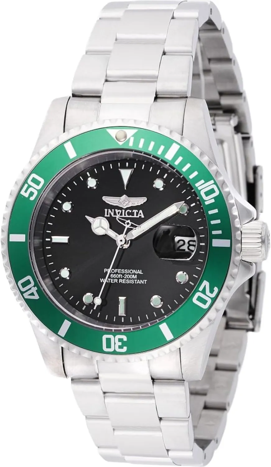 Invicta Pro Diver Men 40mm Stainless Steel Steel Black dial PC32 Quartz