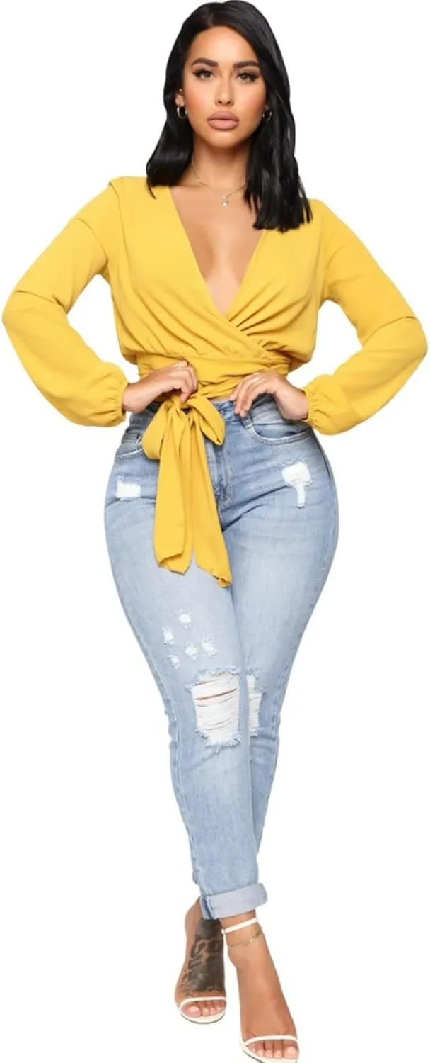 Jeans Pants Trousers Denim Is A Trendy and Versatile Slim Fit High Waisted Washed and Distressed Tight Elastic Jeans