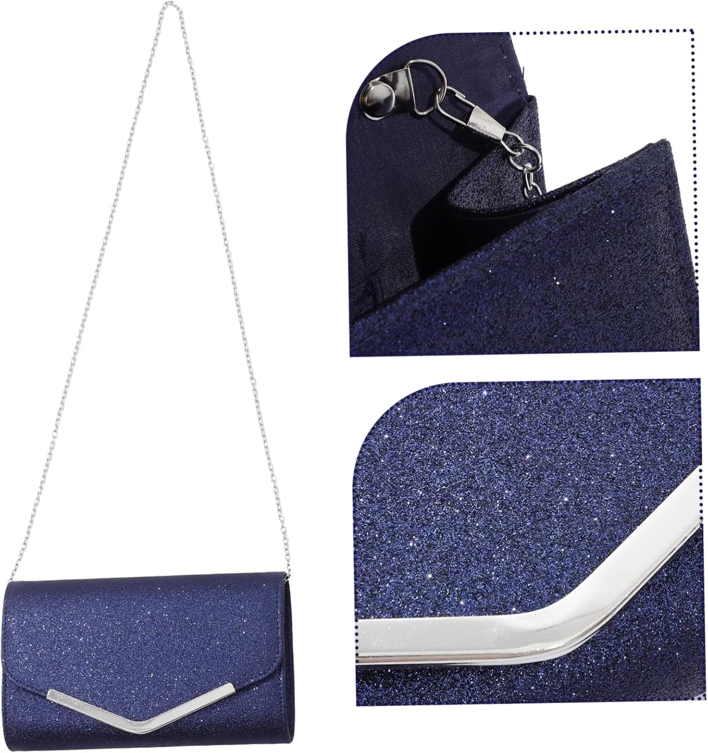 KESYOO Handbag Dress Purses for Women Evening Wedding Clutch Evening Purses Fashionable Clutch Wedding Purses