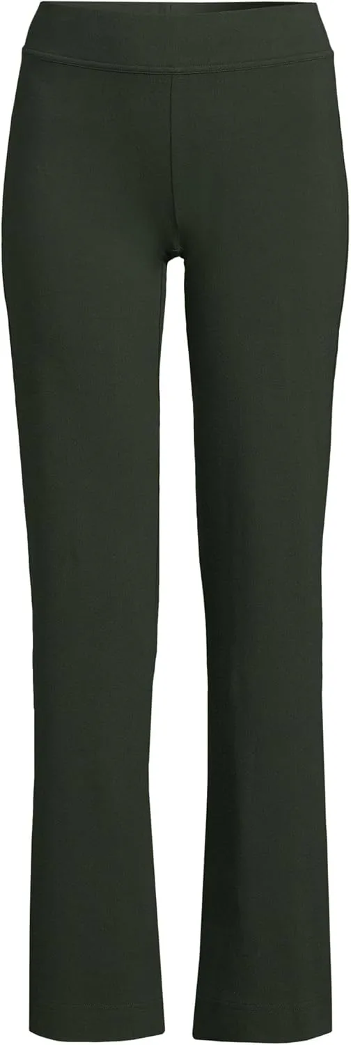 Lands' End Women's Starfish Mid Rise Straight Leg Pants