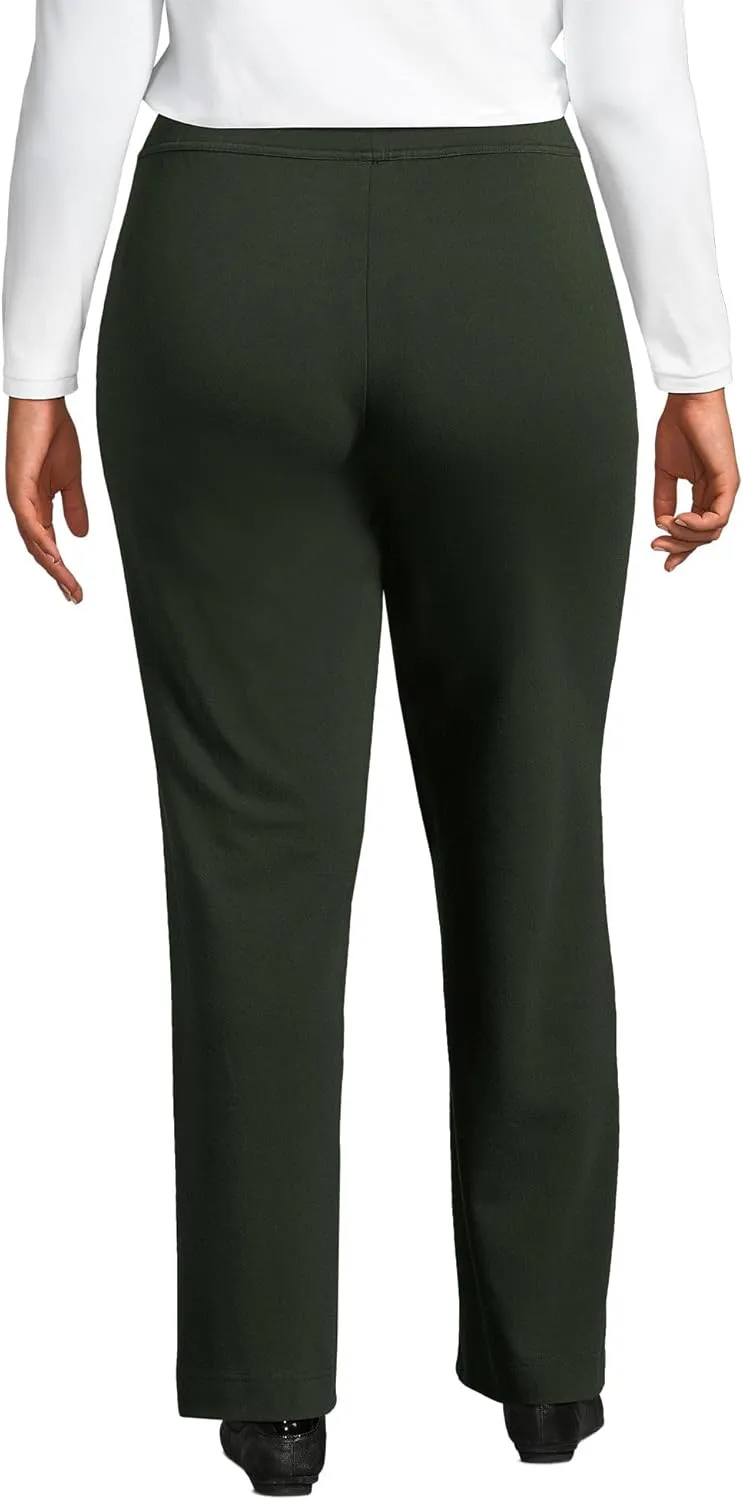 Lands' End Women's Starfish Mid Rise Straight Leg Pants