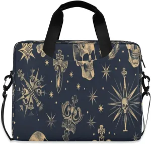 Laptop Bag for Women - Fits 16 inch with Laptop Compartment Carrying Messenger Sleeve with Strap Professional Fashion Travel Purse for Business Office Bag All Saints' Skull