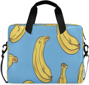 Laptop Bag for Women - Fits 16 inch with Laptop Compartment Carrying Messenger Sleeve with Strap Professional Fashion Travel Purse for Business Office Bag Banana