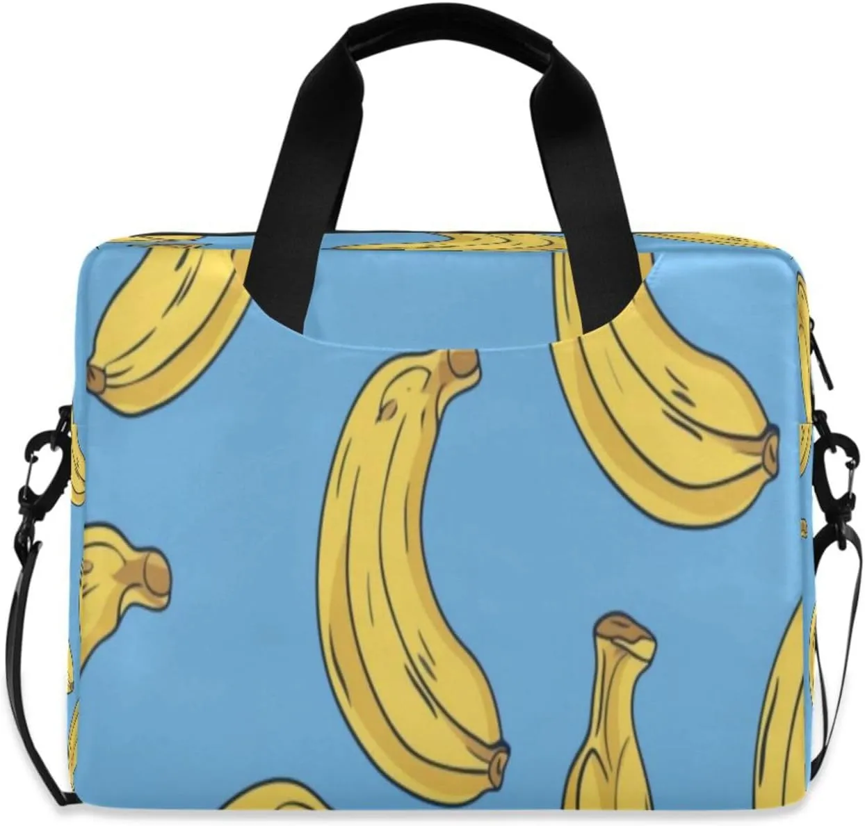 Laptop Bag for Women - Fits 16 inch with Laptop Compartment Carrying Messenger Sleeve with Strap Professional Fashion Travel Purse for Business Office Bag Banana