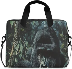 Laptop Bag for Women - Fits 16 inch with Laptop Compartment Carrying Messenger Sleeve with Strap Professional Fashion Travel Purse for Business Office Bag Chimpanzee