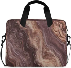 Laptop Bag for Women - Fits 16 inch with Laptop Compartment Carrying Messenger Sleeve with Strap Professional Fashion Travel Purse for Business Office Bag Purple Marble