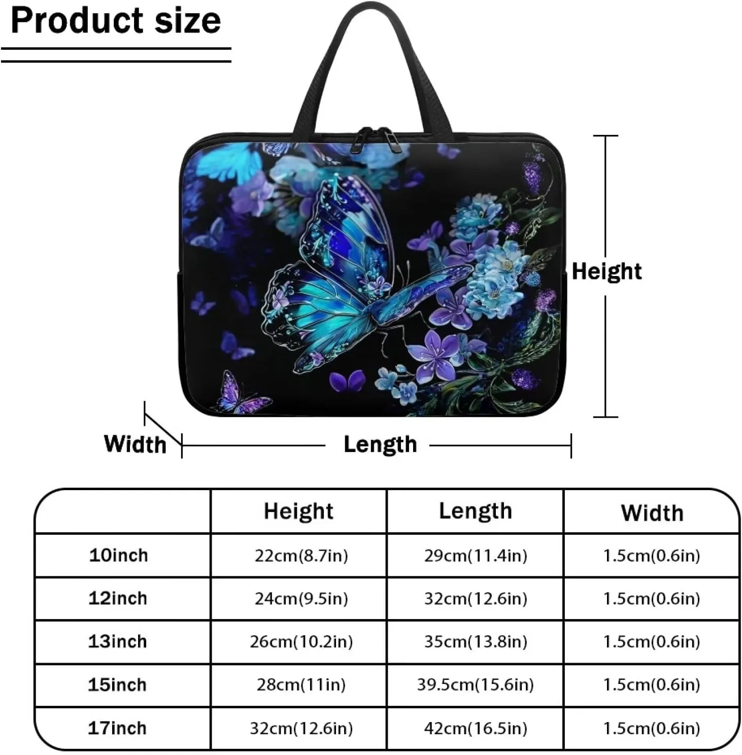 Laptop Case Sleeve,Laptop Bags Shockproof Protective Notebook Case, Briefcase Carrying Cover