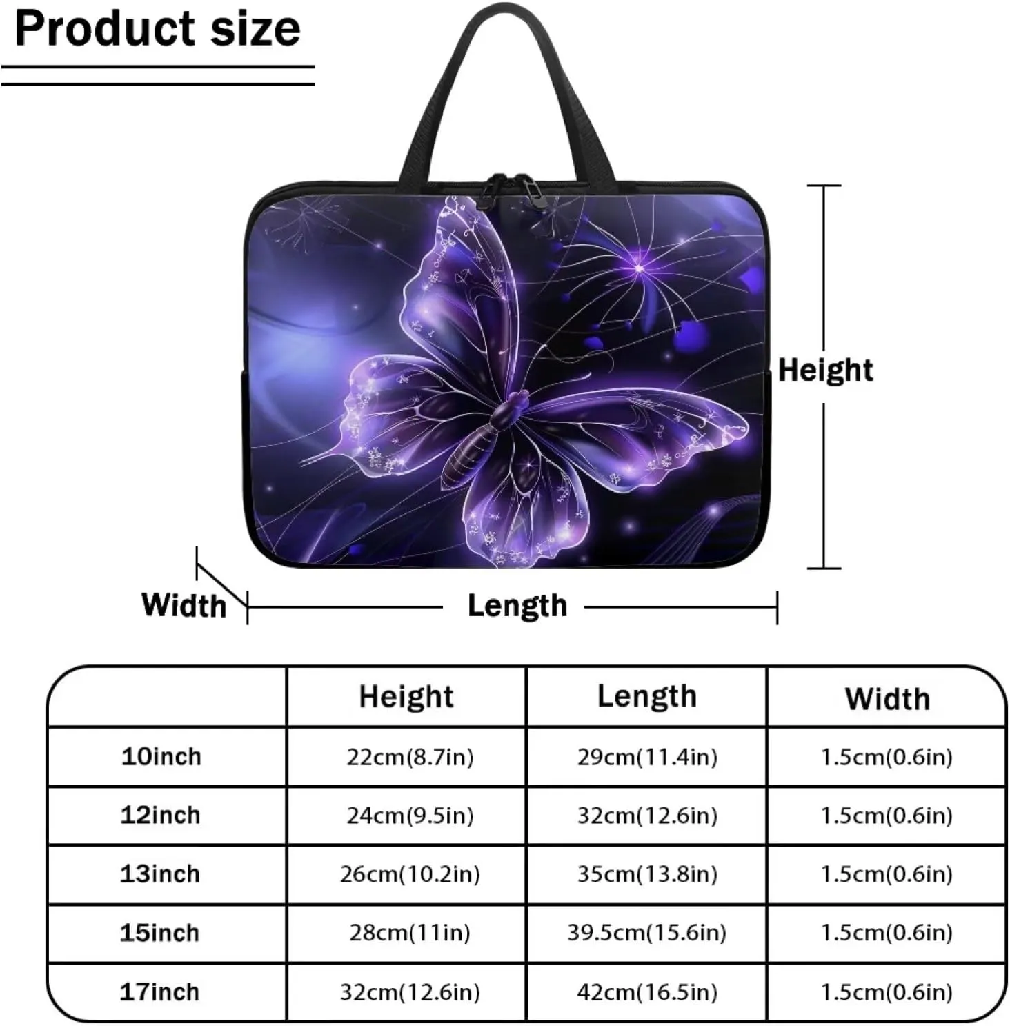 Laptop Case Sleeve,Laptop Bags Shockproof Protective Notebook Case, Briefcase Carrying Cover