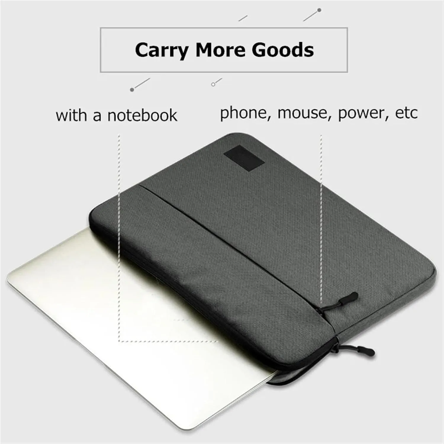 Laptopbag Waterproof Laptop Bag Protective Sleeve 15.6-inch Tablet Protective Sleeve Traveling Business Commuting Briefcase Bag for Laptop
