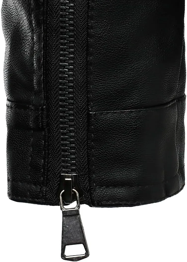 Leather Jacket Mens Motorcycle Biker Jackets
