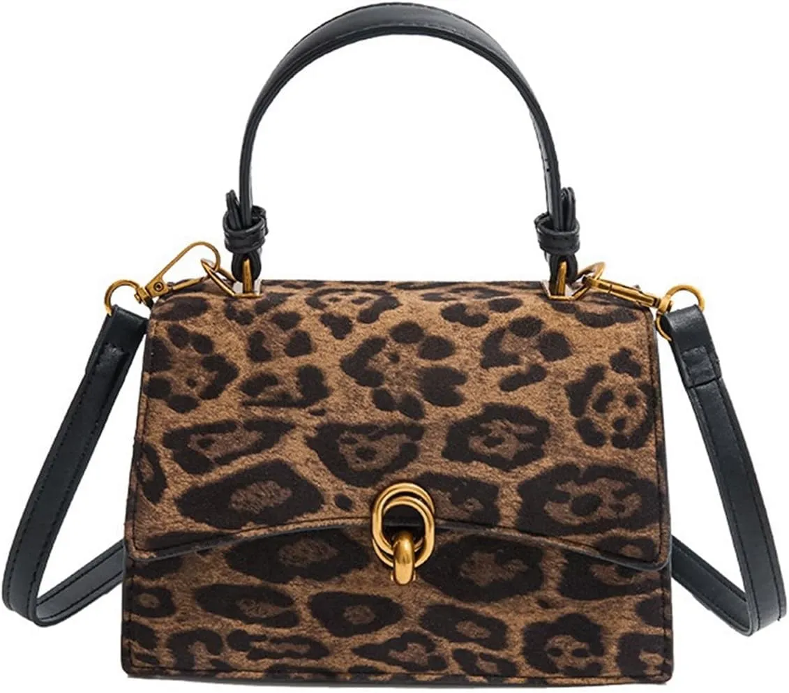 Leopard Purse Cheetah Print Mini Accordion Bag Elegant Crossbody Purse for Girls Prom Wedding