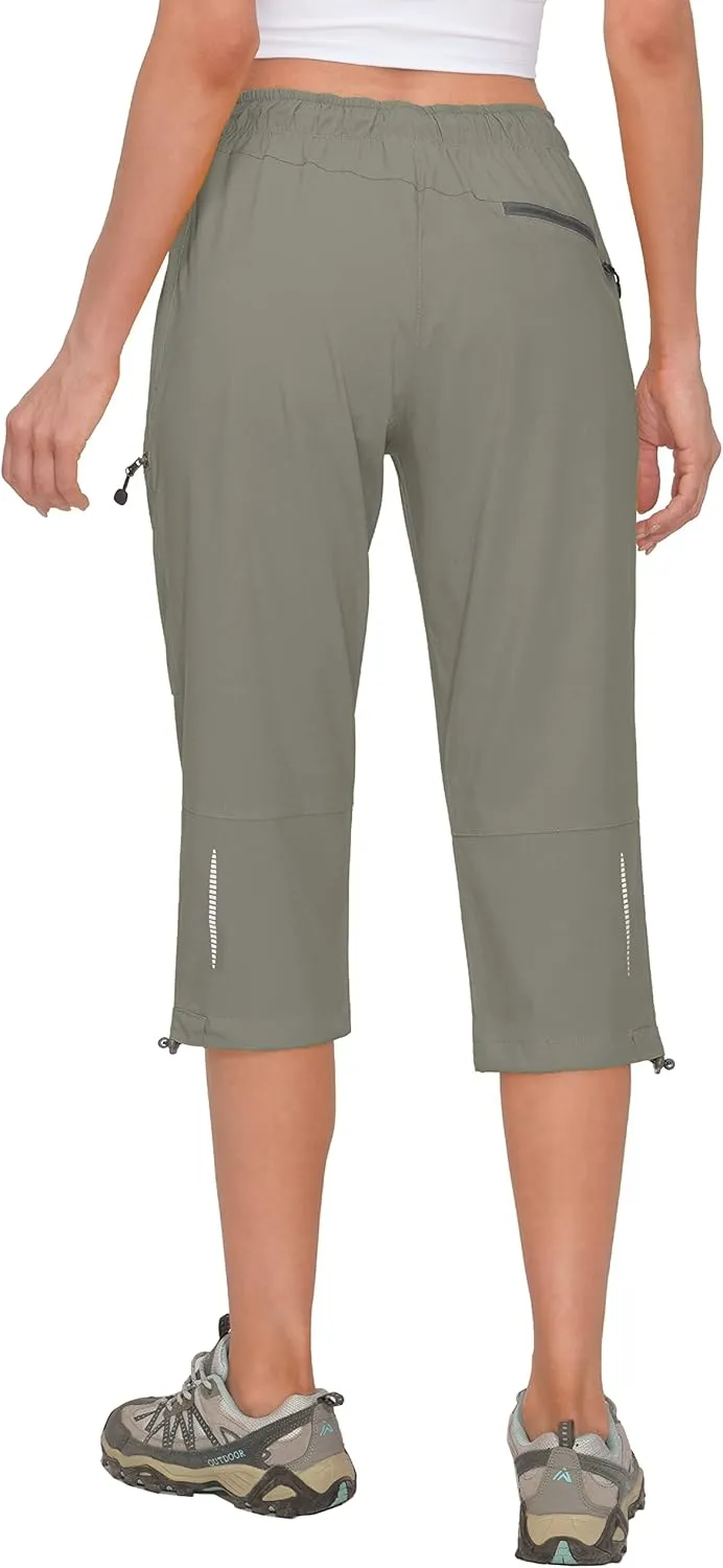Little Donkey Andy Women's Quick Dry 3/4 Pants Capri Shorts Lightweight Hiking Travel Casual