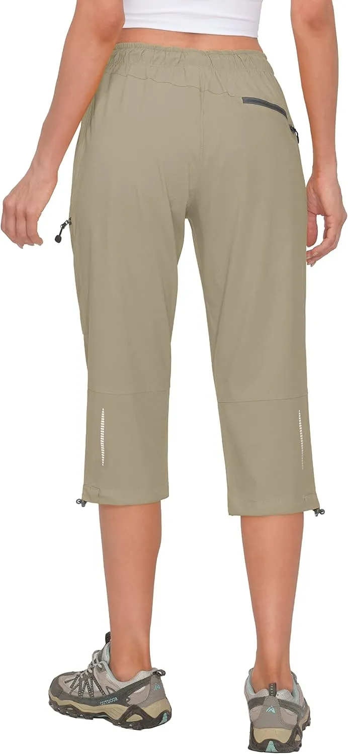 Little Donkey Andy Women's Quick Dry 3/4 Pants Capri Shorts Lightweight Hiking Travel Casual