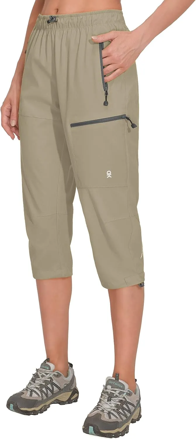 Little Donkey Andy Women's Quick Dry 3/4 Pants Capri Shorts Lightweight Hiking Travel Casual