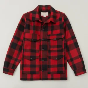 Mackinaw Wool Cruiser Jacket, Red / Black Plaid
