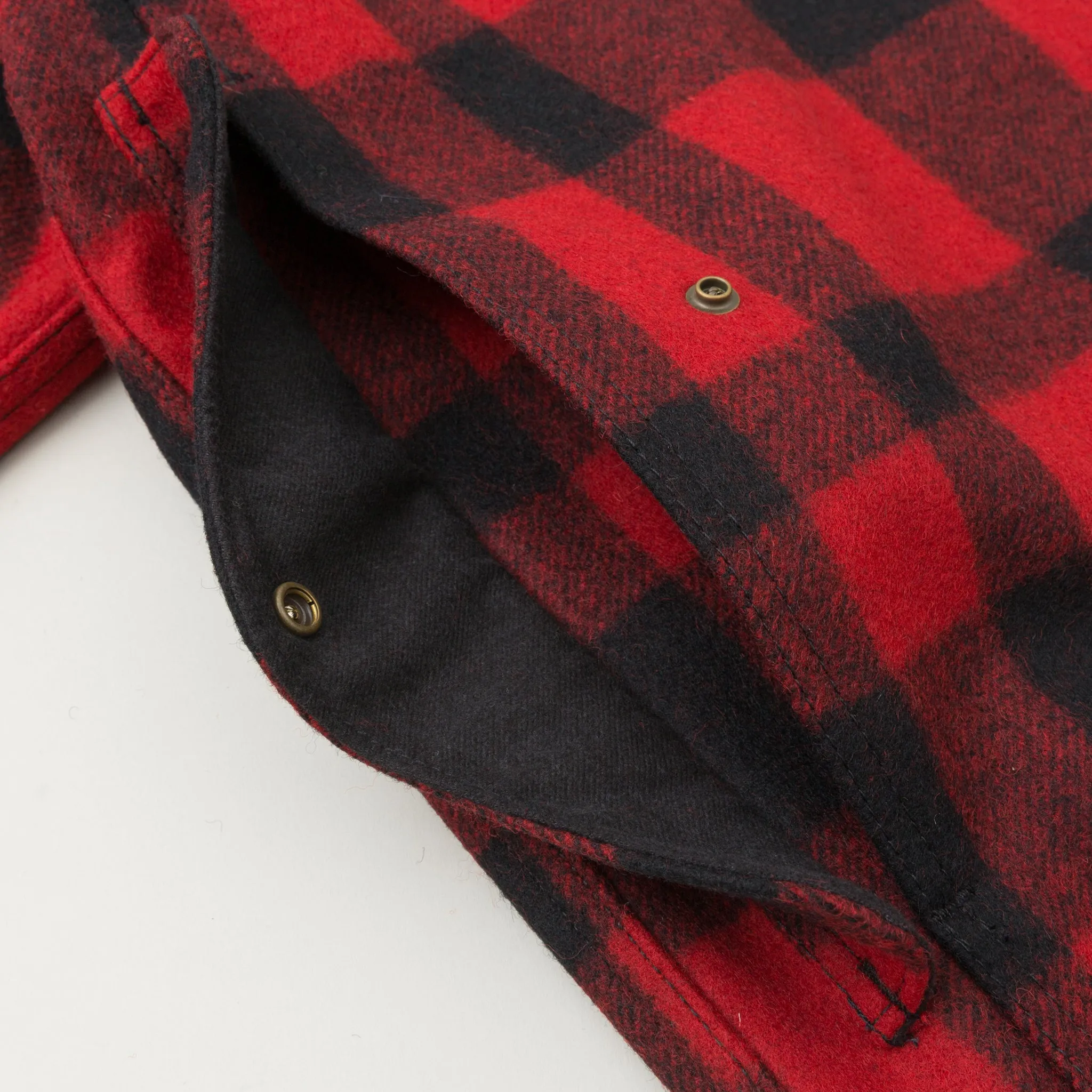 Mackinaw Wool Cruiser Jacket, Red / Black Plaid