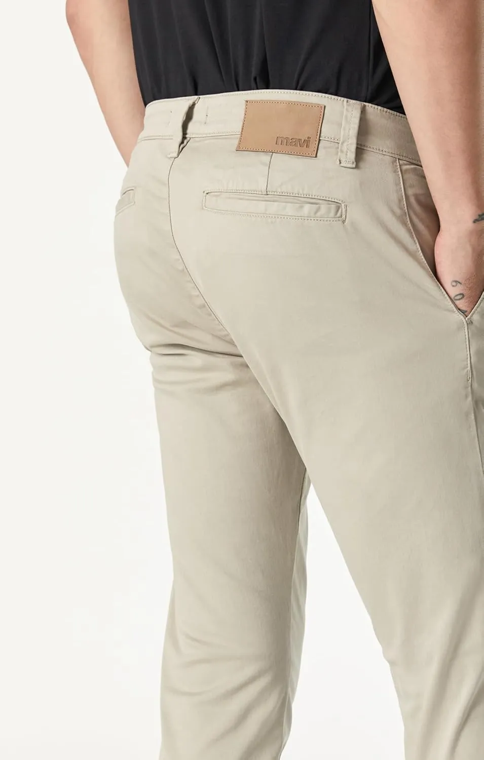 Mavi Men's Johnny Regular Rise Slim Leg Chino Pants