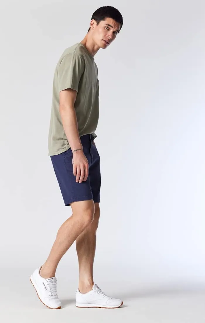 Mavi Noah Men's Shorts, Mid Rise Shorts for Men, 9" Inseam Slim Fit Men's Shorts