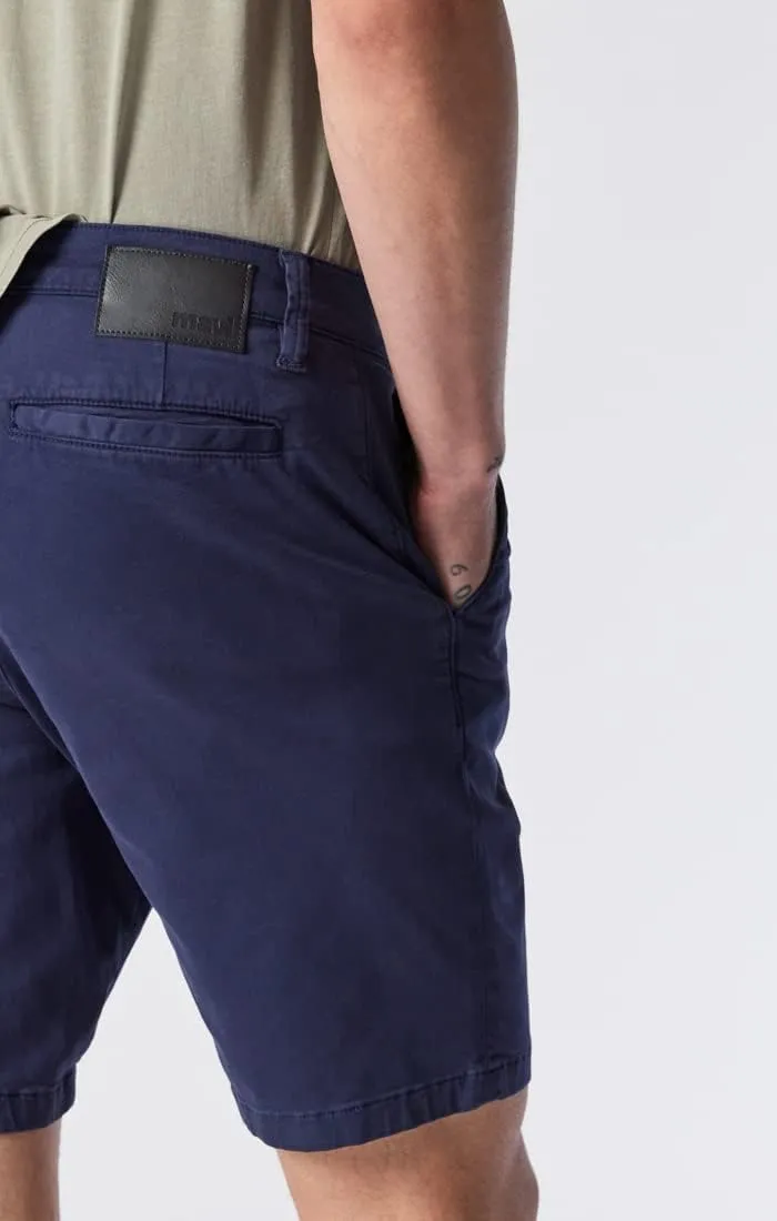 Mavi Noah Men's Shorts, Mid Rise Shorts for Men, 9" Inseam Slim Fit Men's Shorts