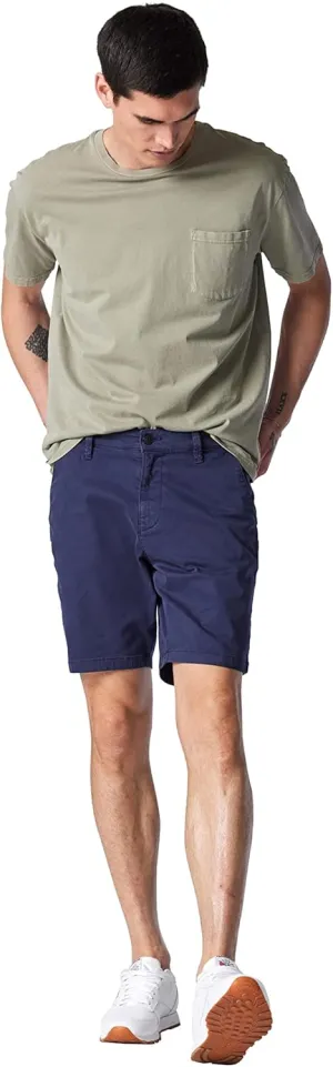 Mavi Noah Men's Shorts, Mid Rise Shorts for Men, 9" Inseam Slim Fit Men's Shorts