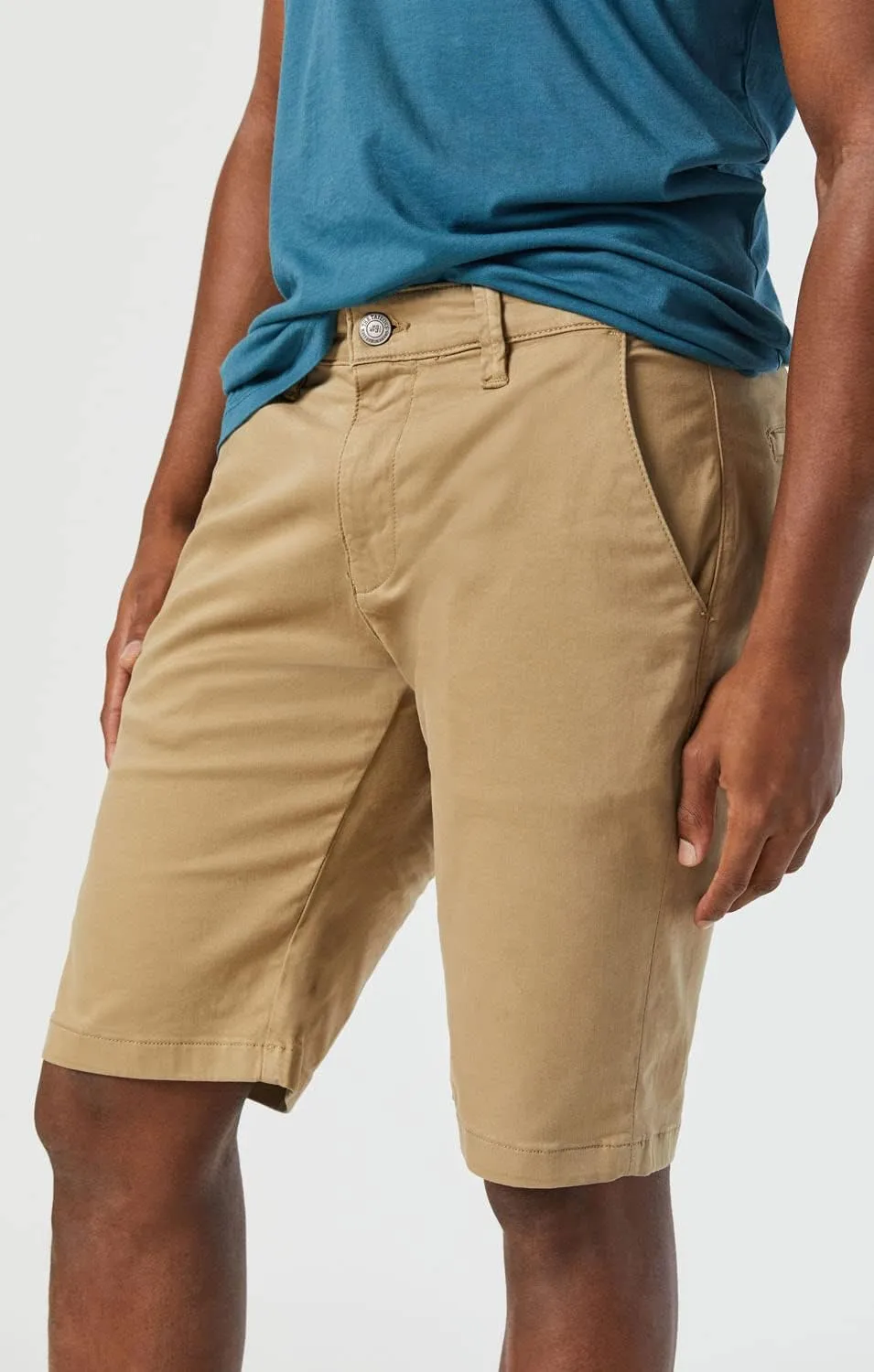 Mavi Noah Men's Shorts, Mid Rise Shorts for Men, 9" Inseam Slim Fit Men's Shorts