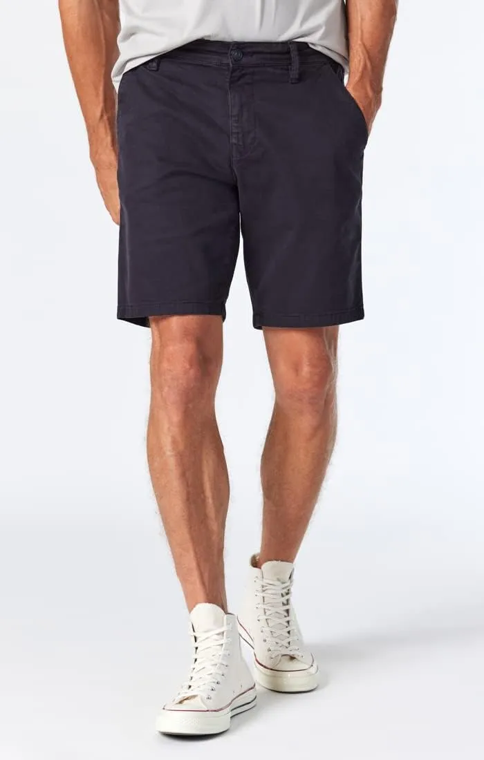 Mavi Noah Men's Shorts, Mid Rise Shorts for Men, 9" Inseam Slim Fit Men's Shorts