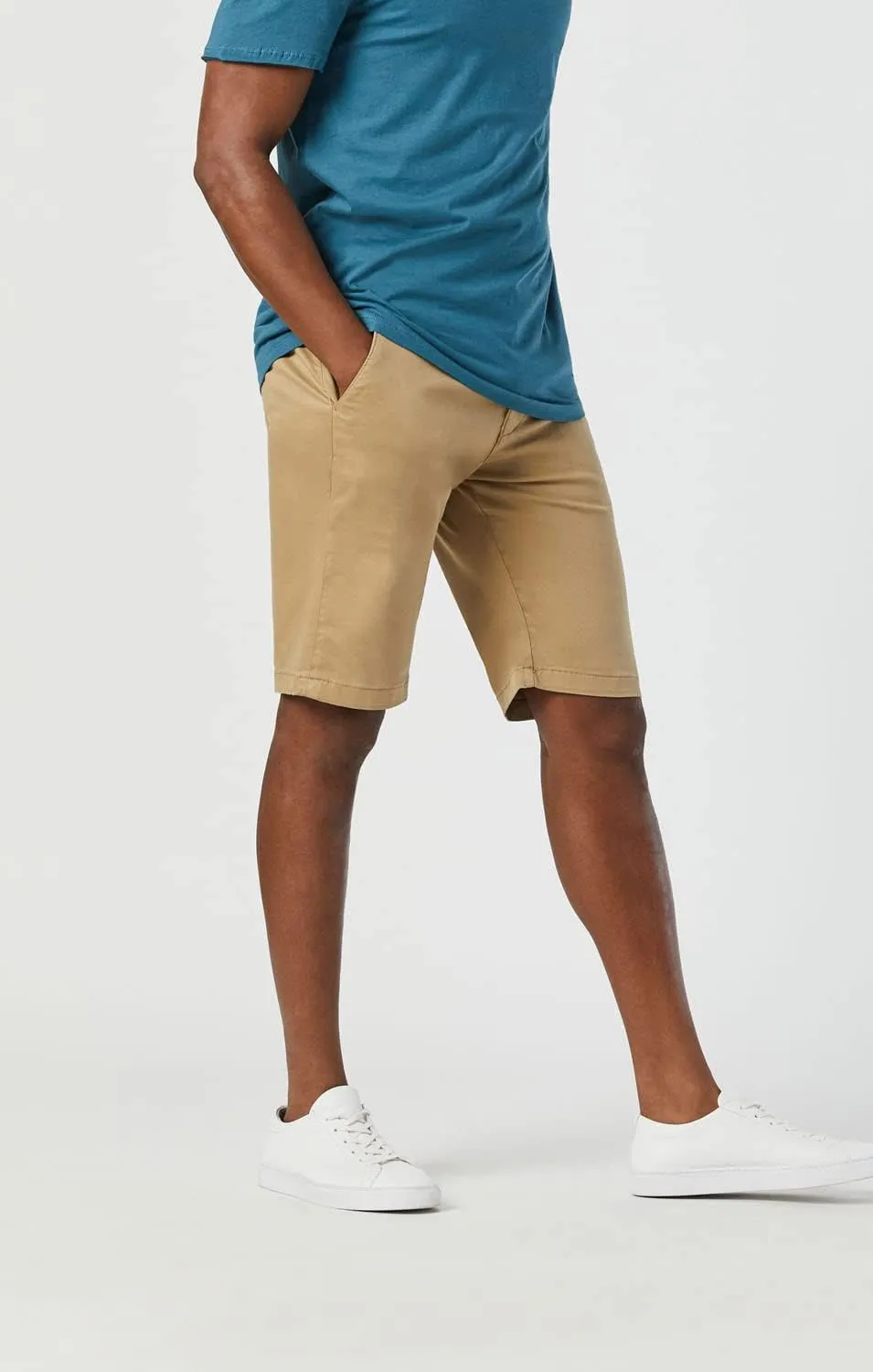 Mavi Noah Men's Shorts, Mid Rise Shorts for Men, 9" Inseam Slim Fit Men's Shorts