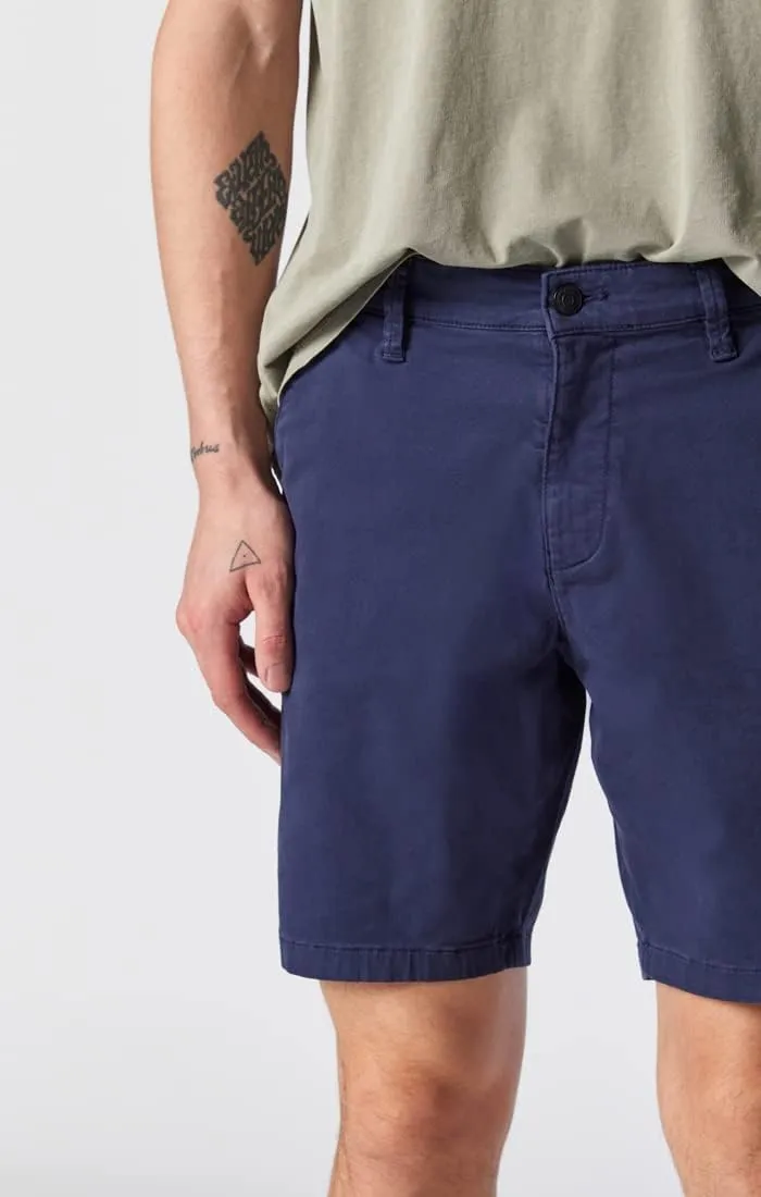 Mavi Noah Men's Shorts, Mid Rise Shorts for Men, 9" Inseam Slim Fit Men's Shorts