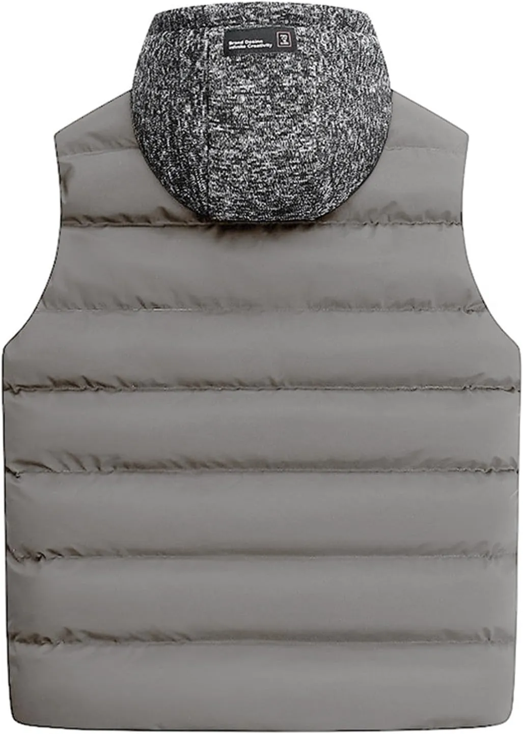 Men Outdoor Quilted Winter Puffer Vest Thicken Warm Cotton Coat Sleeveless Hooded Jacket Padded Vest Puffy Vest Men