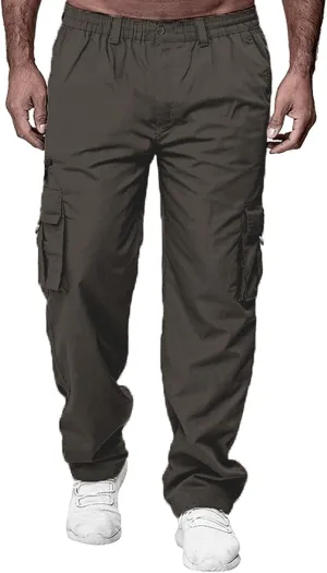 Men's Athletic Joggers Casual Gym Sweatpants Relaxed Fit Workout Running Track Pants with Pockets Mens Cargo Pants