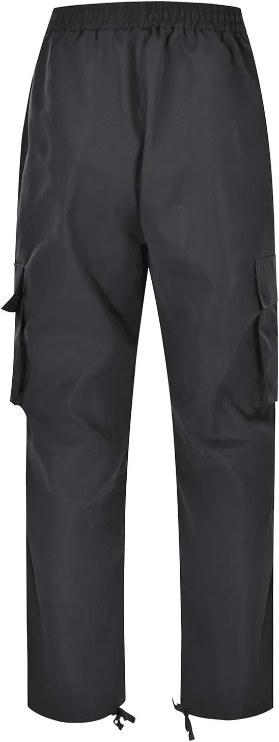Mens Cargo Pants Relaxed Fit Big and Tall Casual Cotton Jogger Multi Pockets Outdoor Hiking Work Sweatpants