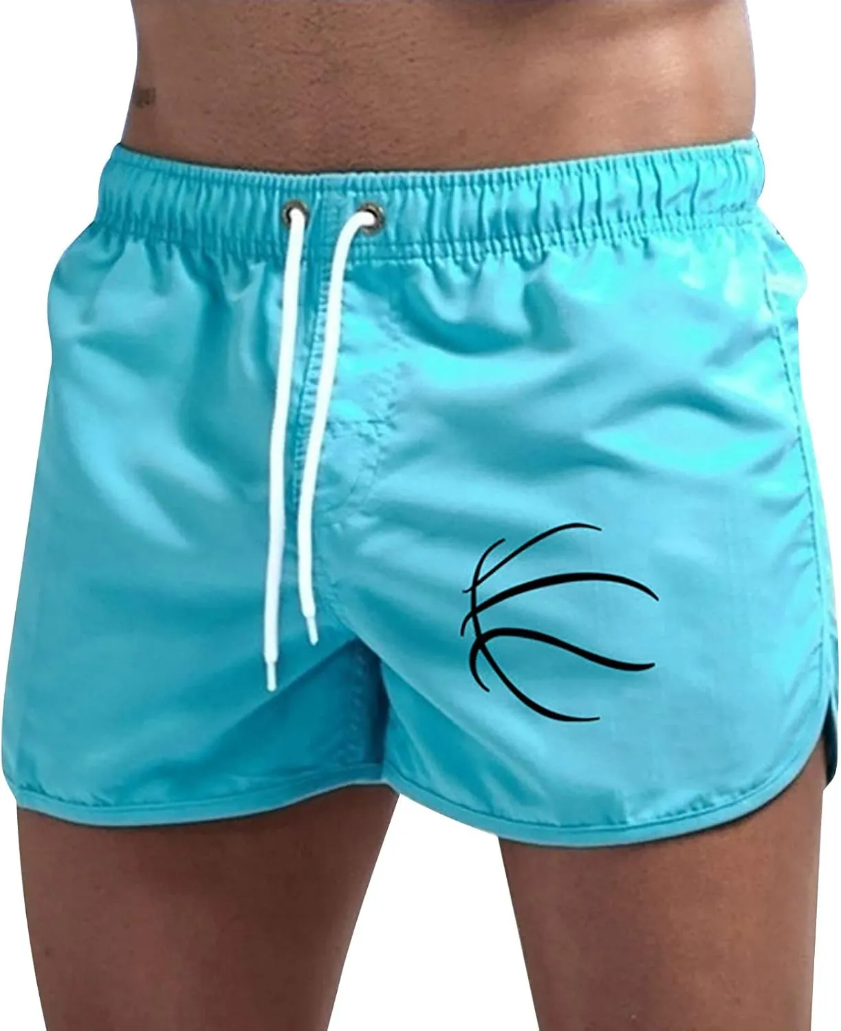 Mens Hiking Shorts Slim-Fit Elastic Beach Shorts Gym Basketball Lightweight Classic Regular Activewear Pants
