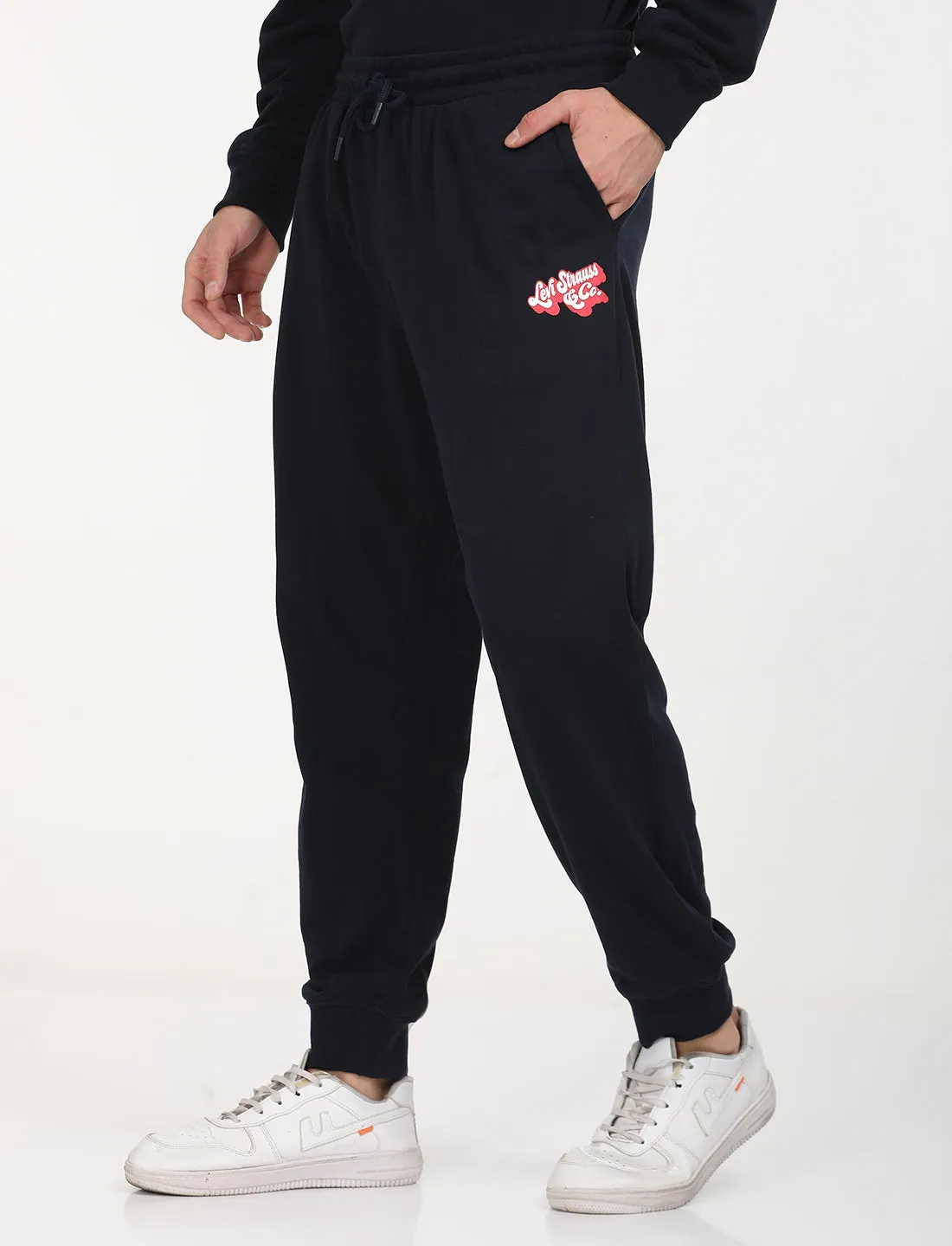 Men's Navy Regular Fit Joggers