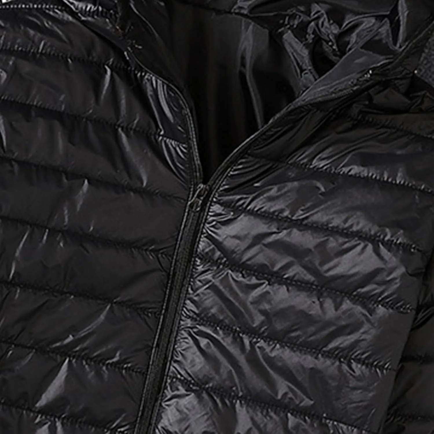 Men's Puffer Jacket Lightweight Packable Down Coat Hooded Quilted Jacket Padded Insulated Coat Thermal Outwear