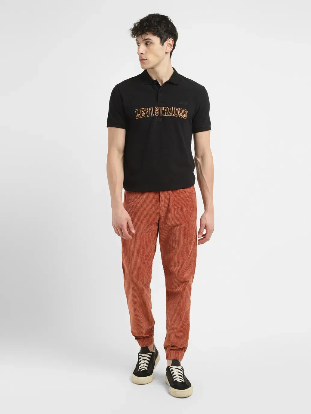 Men's Rust Regular Fit Joggers