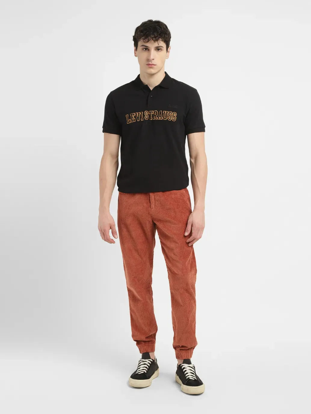 Men's Rust Regular Fit Joggers