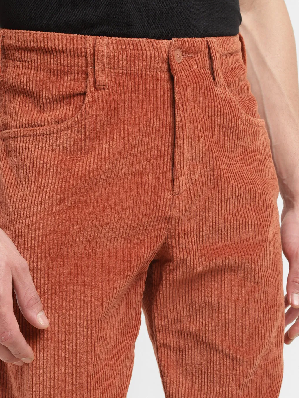 Men's Rust Regular Fit Joggers