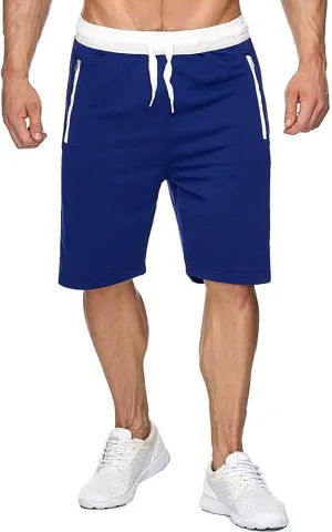 Mens Shorts Casual Classic Fit Drawstring Summer Beach Athletic Shorts with Elastic Waist and Pockets, M-3XL
