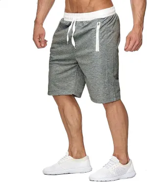 Mens Shorts Casual Classic Fit Drawstring Summer Beach Athletic Shorts with Elastic Waist and Pockets, M-3XL