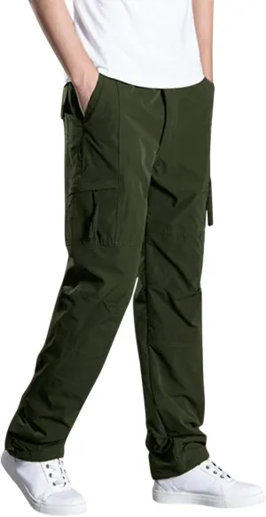 Mens Street Style Cargo Pants Military Tactical Combat Versatile Trouser Dressy Stylish Solid Loose Casual Versatile Overalls