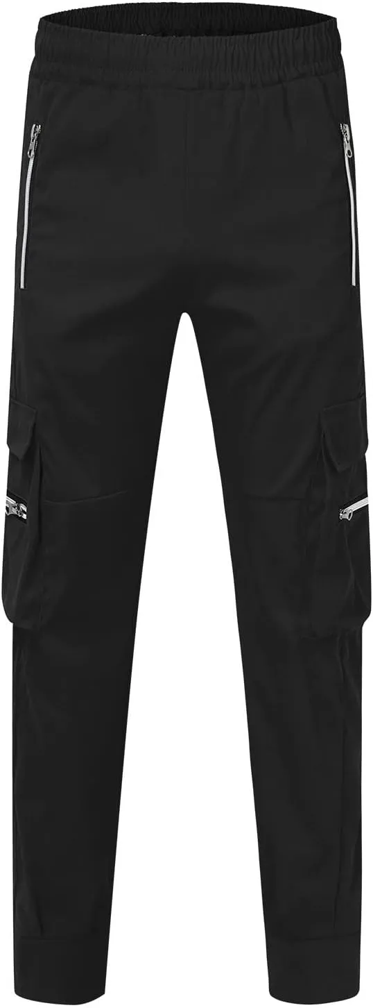 Mens Workout Cargo Sweatpants for Men Relaxed Fit S-5XL Men's Tactical Pants Tactical Trousers with 6 Pockets Sports