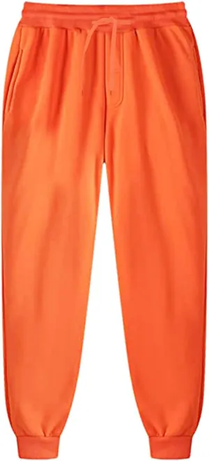 Mens Workout Cargo Sweatpants Men's Cargo Pants Relaxed Fit Work Pants Stretch Elastic Waist Multiple Pockets Fitness